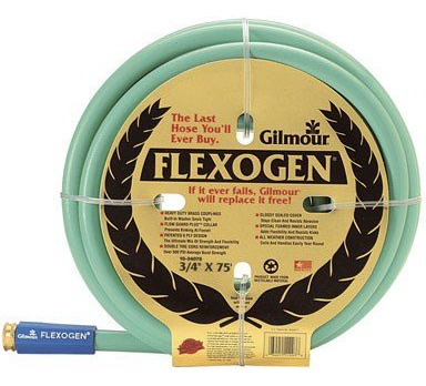 Gilmour Flexogen Manguera Jardin Flexible 3 4  X 75 Pie Gris