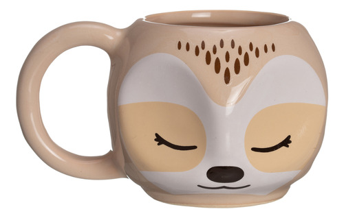 Caneca Preguiça 3d Animal Exótico Bicho Preguiça Cerâmica