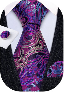 HISDERN Animal Patterns Banquete de boda Corbata Panuelo Conjunto de corbata y bolsillo para hombre 