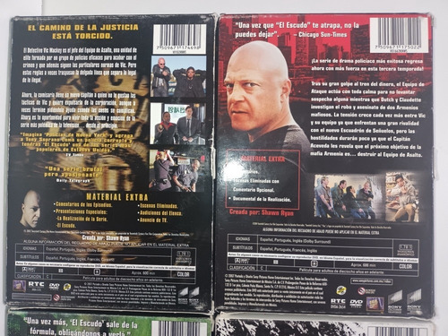 The Shield Dvd El Escudo Temporada 3 4 5 6 Y 7 Excelentes (Usado)