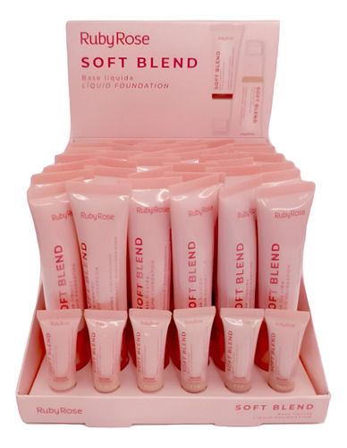 Base de maquiagem líquida Ruby Rose Soft Blend tom f120