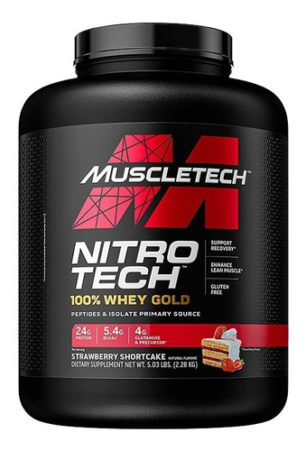 Proteína Nitro Tech 100% Whey Gold Muscletech 5 Lb