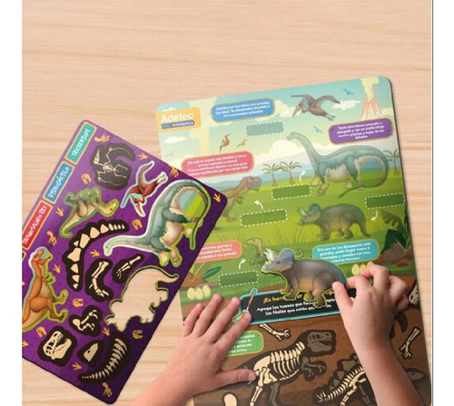 Dinosaurios Láminas Magnéticas Juega Y Aprende
