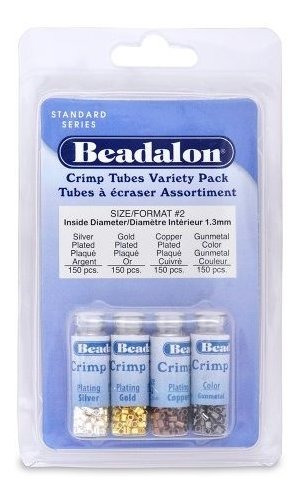 Bedalon Crimp Tube Variety Pack 2 Nickel Free Silver Gold Co