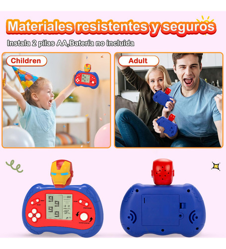 Juguetes Electrónicos Descompresión Clásico Juego De Tetris Color Spider Man