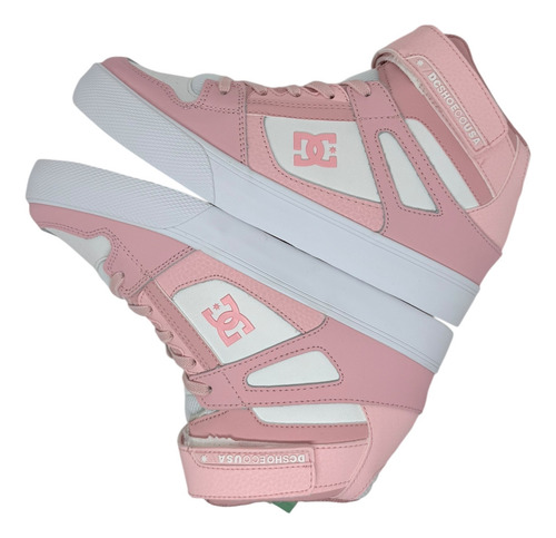 Dc Pure High Top Pink White
