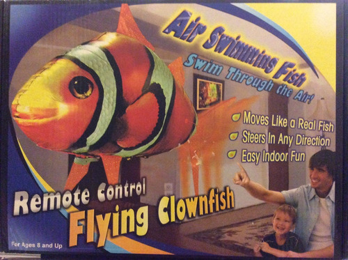 Remote Control Flying Clownfish Nemo Helium Balloon Air Toy 