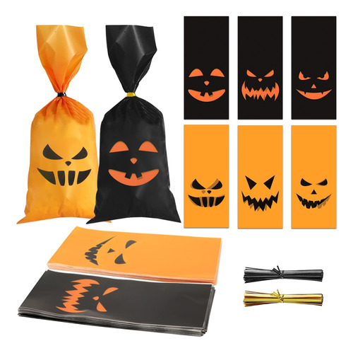 120 Bolsa Dulces Galleta Calabaza Fiesta Regalo Halloween