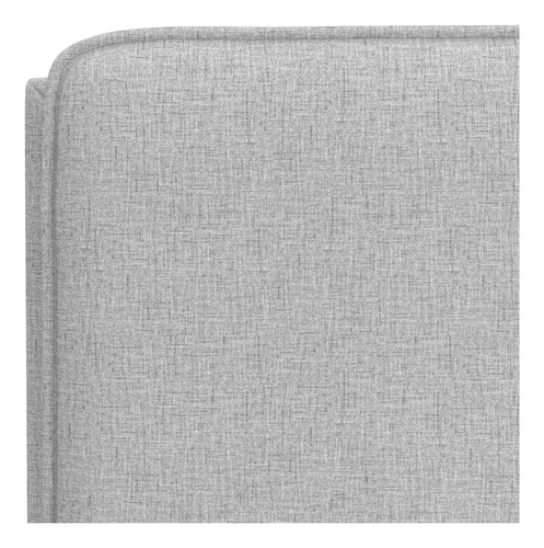 Cabecero Tapizado Ajustable Matrimonial Color Gris Claro