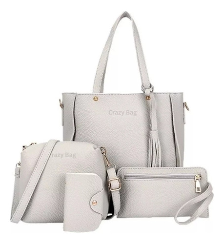 Juego De 4 Bolsos Crazy Bag Para Mujer, Bolso De Mano Y Homb