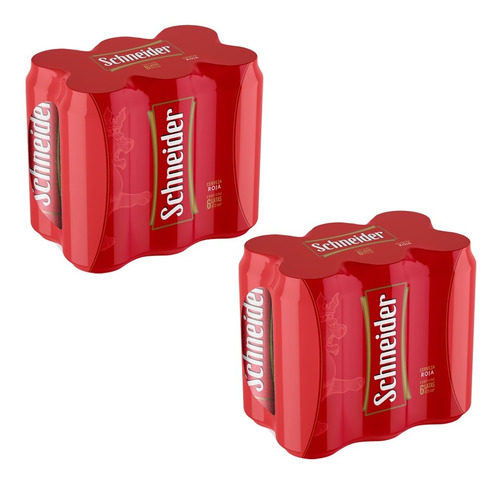 Cerveza Schneider Roja Lata 473cc Pack X 12u.