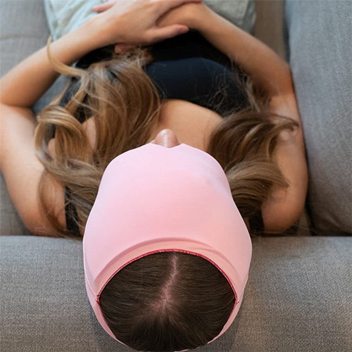 Touca Alívio Enxaqueca Dor Cabeça Terapia Frio Quente Enxaqu