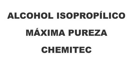 Imagen 2 de 5 de Alcohol Isopropilico Chemitec Limpieza Pc Máxima Pureza 250c