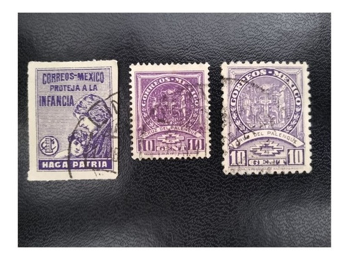 Imagen 1 de 5 de Timbres De México Cruz De Palenque (2) Y Proteja La Infancia