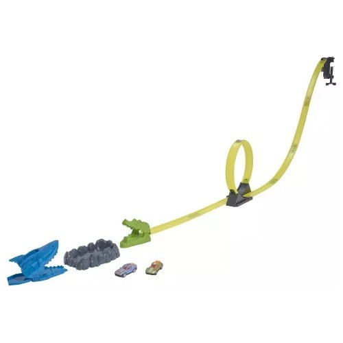 Imagen 3 de 3 de Teamsterz Pista Aqua Attack +2 Autos Colour Change Color Celeste