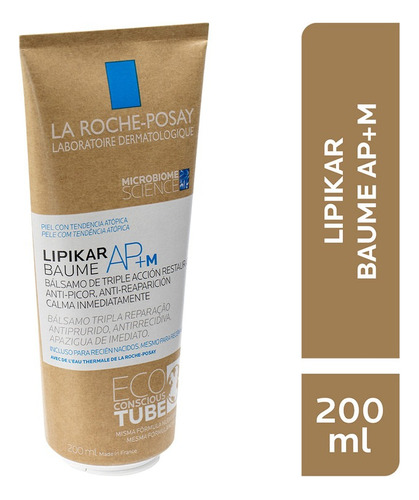 La Roche - Posay Lipikar Baume Ap+ M Bálsamo Reparador 200ml Tipo de piel Seca