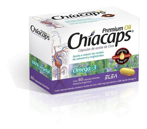 Suplemento Dietario Chiacaps Premium Oil Omega 3 X 60 Cáps