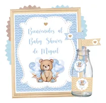 Comprar Kit Imprimible Oso Varón, Bebé, Baby Shower, Bautismo, 1 Año