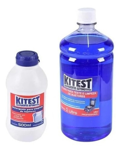 Kit Detergente + Fluido Limpeza De Injetores Kitest