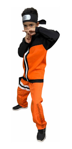 Imagen 7 de 9 de Disfraz Traje Naranjo Naruto