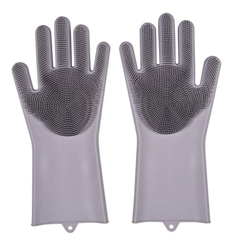 Guantes Silicona Esponja Lavaplatos Cocina Mascota Multiuso