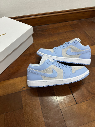 Jordan 1 Low Football Grey Aluminium 10w (Usado)