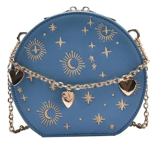 Bolso De Mujer Crossbody Cadena Diseño Luna Estrellas Magic