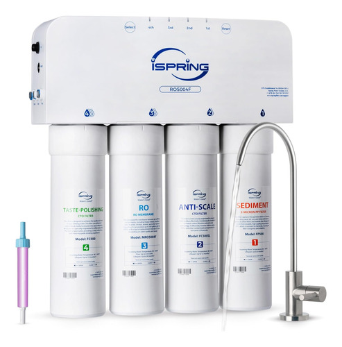 Ispring Ro5004f Filtro De Agua De Ósmosis Inversa Con Uv, Si