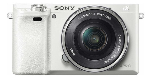  Sony Kit Alpha 6000 16-50mm OSS ILCE-6000L sin espejo color  blanco