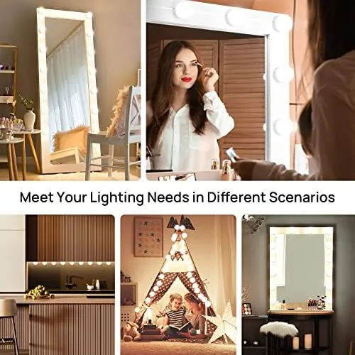 Luces Led De Tocador Para Espejo, Luces Estilo Hollywood Con