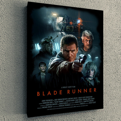 Cuadro De Pelicula Blade Runner Movie Poster 30x40x4cm
