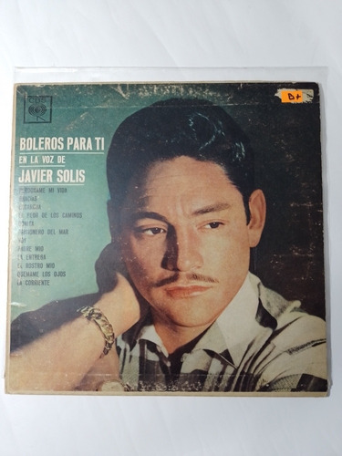 Disco Vinilo De Javier Solis, Boleros Para Tí 