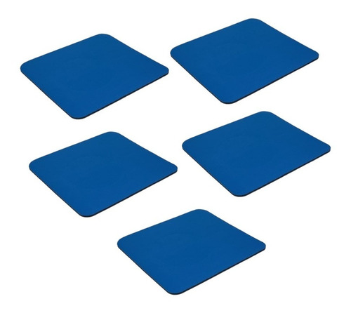 5 Pack Mouse Pads Color Azul Sablón