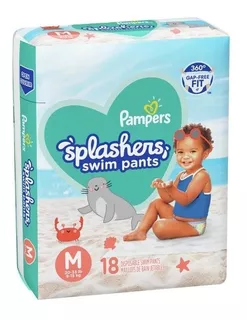 Pañales Alberca Pampers Splashers 18 Pzas Talla M *importado