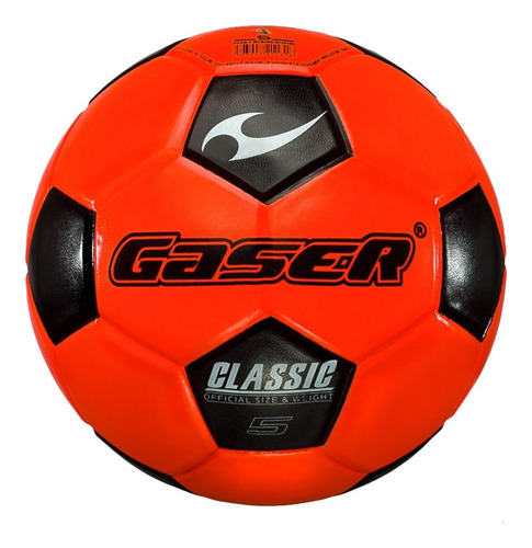 Balón Futbol Classic Fosforescente No.3, 4, 5 Gaser Color Naranja