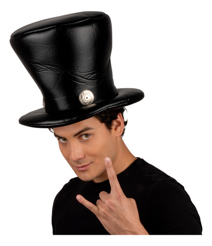 Sombrero De Rockstar Negro Para Disfraz Fiesta Halloween