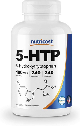 5 Htp 100mg, 240 Capsules (5-hydroxytryptophan)  Gluten Free