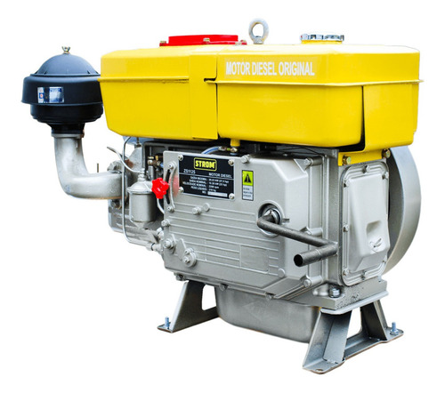 Motor Diesel Partida Manual Refrigerado A Água Zs1125 25hp-