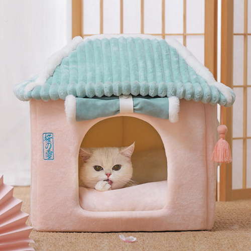 Cama De Dormir Para Mascotas De Japonés, Casa De De Gato