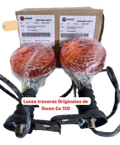 Luces Traseras Originales De Owen Gs