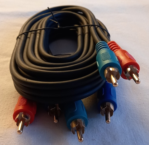 Cable Con 3 Conectores Rca Machos (Usado)