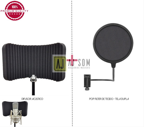 Kit Difusor Acústico Slim+pop Filter 6''-top !!!