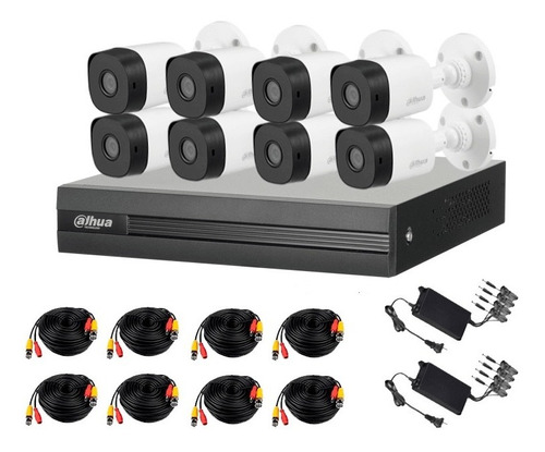 Kit Dvr Cooper-i Wizsense 8 Ch 2mp + 2 Ip + 8 Camaras 1080p 