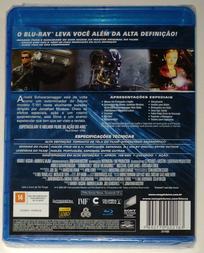 Imagem 2 de 2 de Blu Ray O Exterminador Do Futuro 3 - A Rebelião Das Maquinas