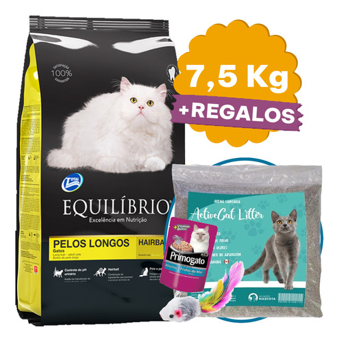 Comida Equilibrio Gato Persa (pelo Longo) 7,5 Kg + Envío