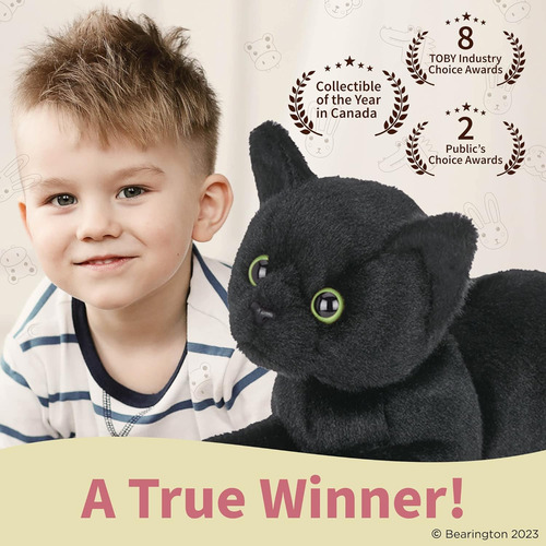 Bearington Lil Jinx Cat De 8 Pulgadas Cat Plush - Black Cat