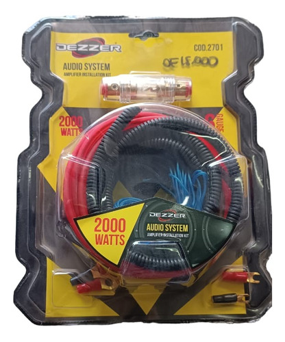 Kit Cables Amplificación 2000w Dezzer