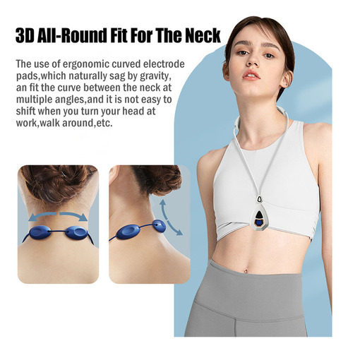 Masajeador Cervical Ems, Alivio Linfático, Masaje De Cuello