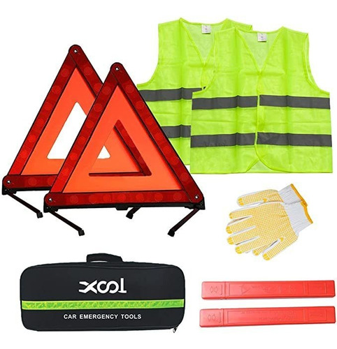 Xool Kit De Advertencia Triángulo De Seguridad, Kit De Eme.