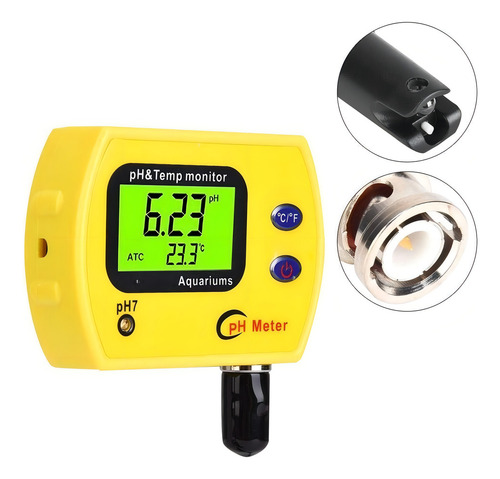 Monitor Medidor Ph Controlador Temp Agua Acuario